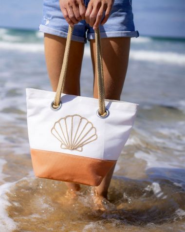Handbag Légende · Coral cotton