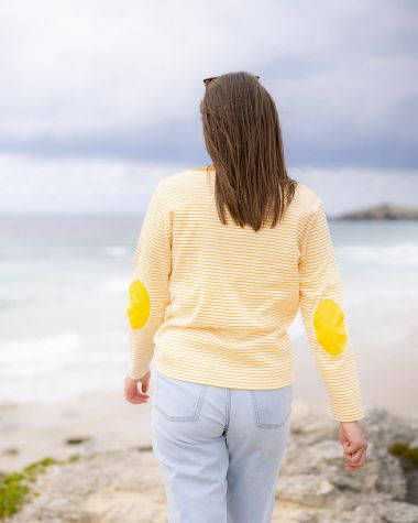 Marinière Calvi Femme · Jaune et écru