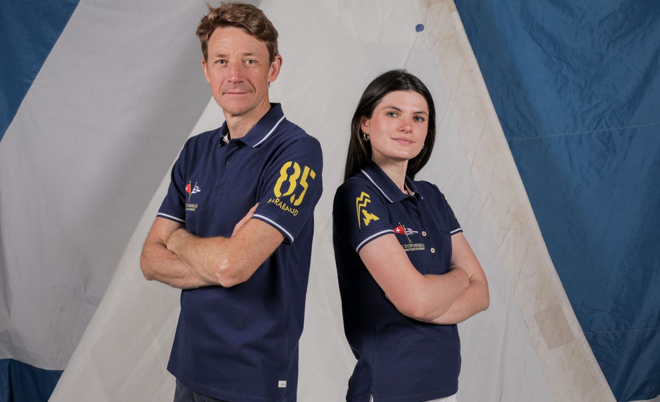 Limited Edition Women's polo shirt navy blue · Bol d'Or Mirabaud 2024 · VAT will be deducted for orders from Switzerland