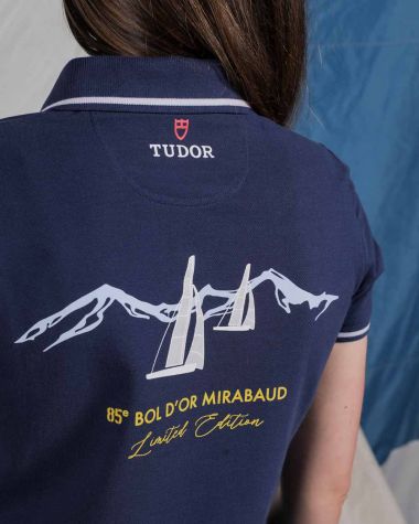 Limited Edition Women's polo shirt navy blue · Bol d'Or Mirabaud 2024 · VAT will be deducted for orders from Switzerland