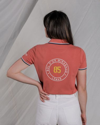 Women's short sleeved polo Coral · Bol d'Or Mirabaud 2024 · VAT will be deducted for orders from Switzerland