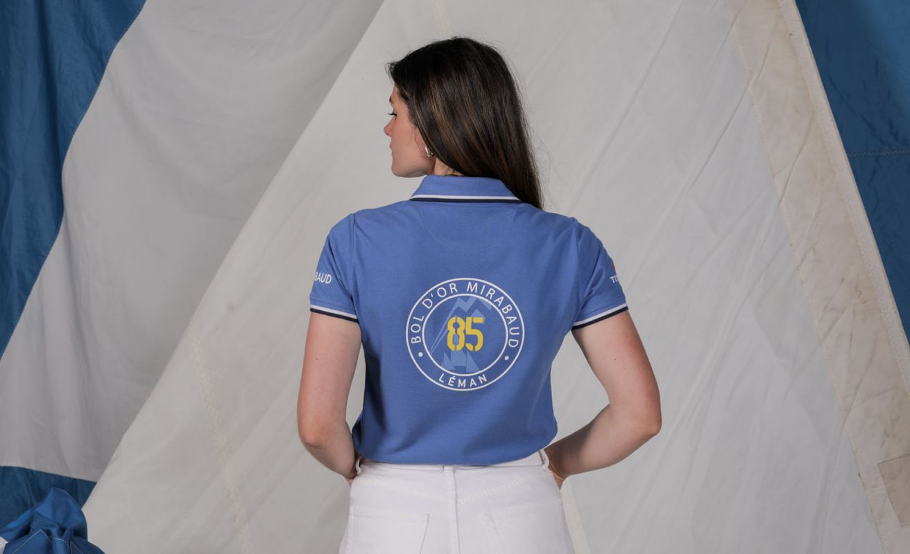 Women's short sleeved polo Ocean · Bol d'Or Mirabaud 2024 · VAT will be deducted for orders from Switzerland