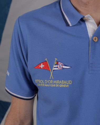 Men's short sleeved polo Ocean · Bol d'Or Mirabaud 2024 · VAT will be deducted for orders from Switzerland.