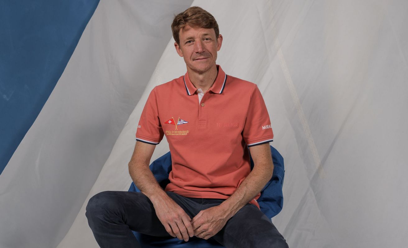 Men's short sleeved polo Coral · Bol d'Or Mirabaud 2024 · VAT will be deducted for orders from Switzerland
