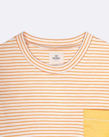 T-Shirt Calvi Femme · Jaune et écru