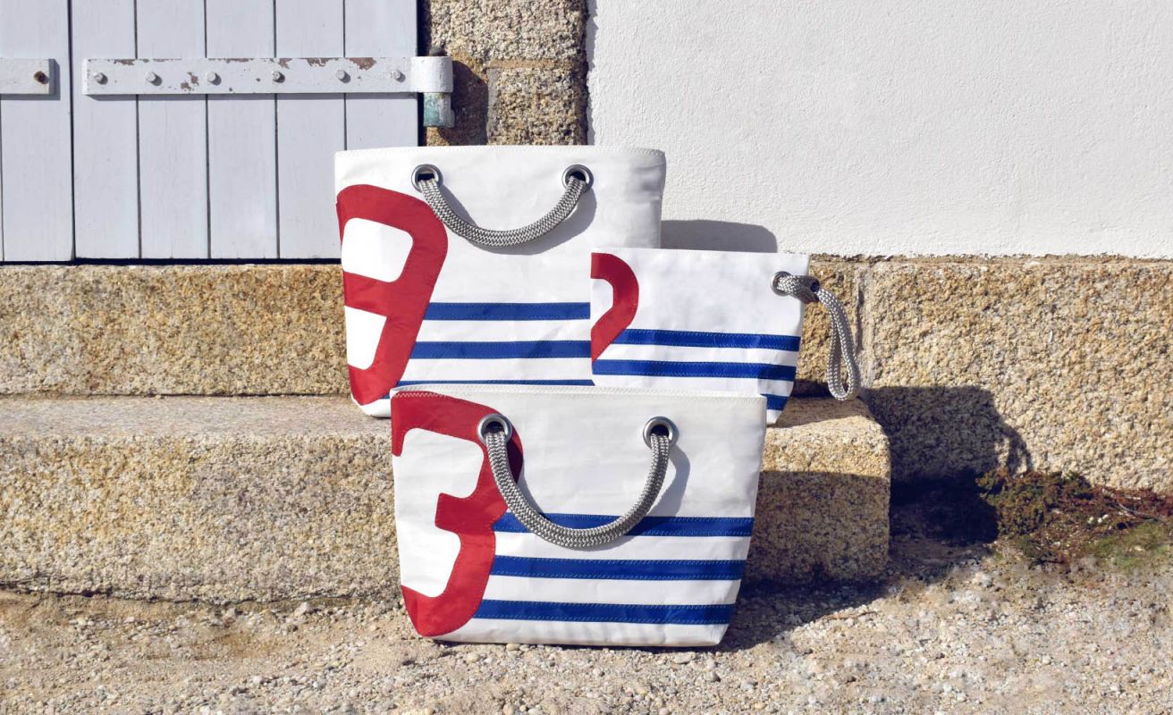 The Midinette clutch "Armor Lux x 727 Sailbags"