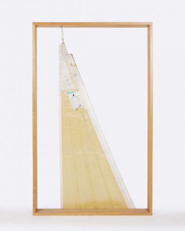 Cadre de têtière de voile · Voile technique jaune