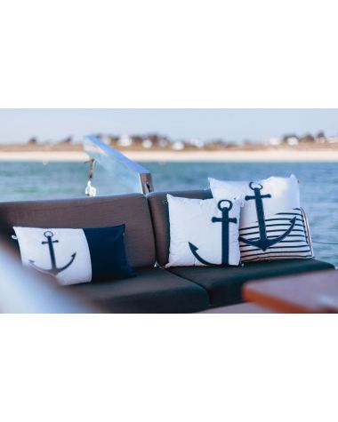 Cushion 40x40 · Anchor blue recyclé | 727 Sailbags