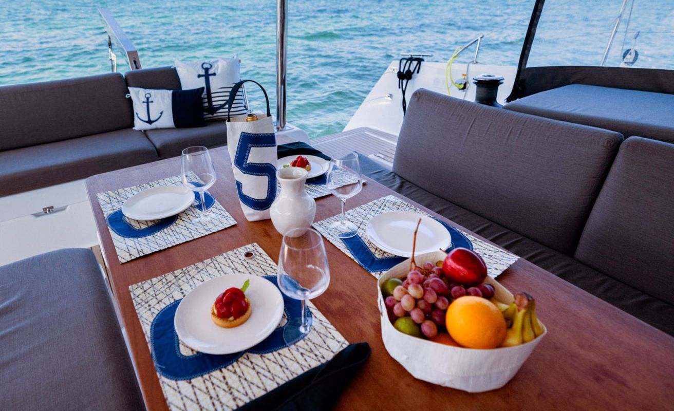 6 Sets de table - Bleu et gris