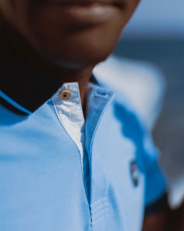 Men's Farr Polo Shirt· Pastel blue