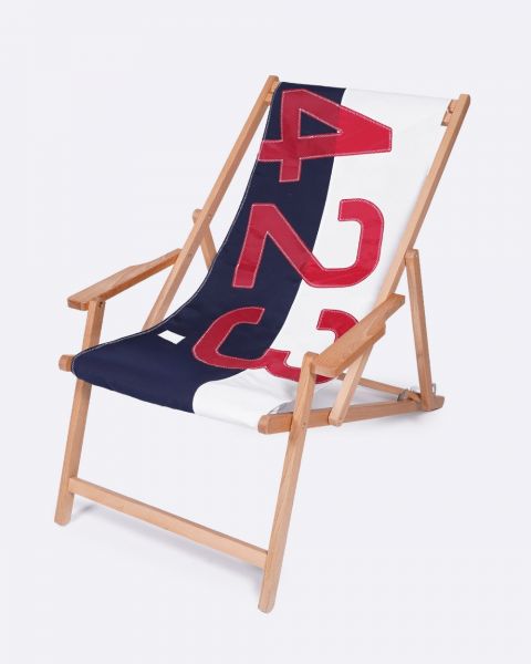 Transat en hêtre · Navy rouge