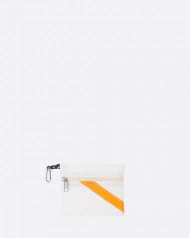 Pocket · Blanc et orange