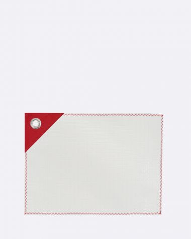 Set de table · Blanc et rouge
