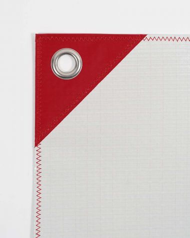 Set de table · Blanc et rouge
