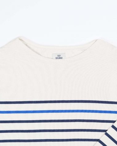 Marinière Midship Homme · Écru et bleu