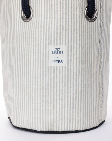 Beach bag gris et rose · 727 Sailbags x TBS