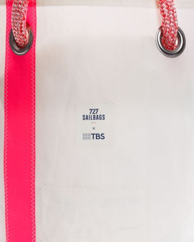 Beach bag rose et bleu · 727 Sailbags x TBS