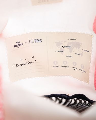 Beach bag rose et bleu · 727 Sailbags x TBS