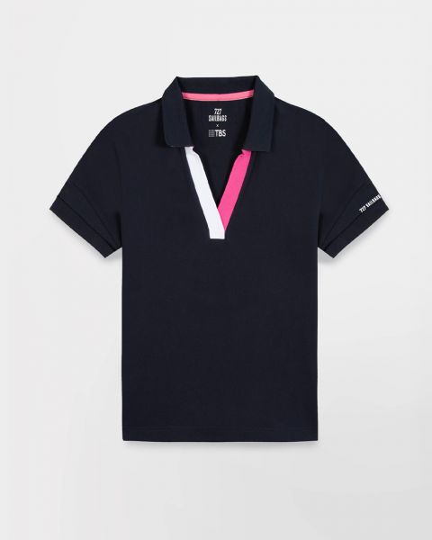Polo femme Navy · 727 Sailbags x TBS