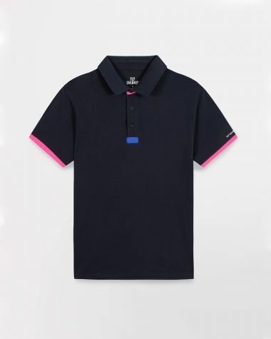 Polo homme Navy · 727 Sailbags x TBS