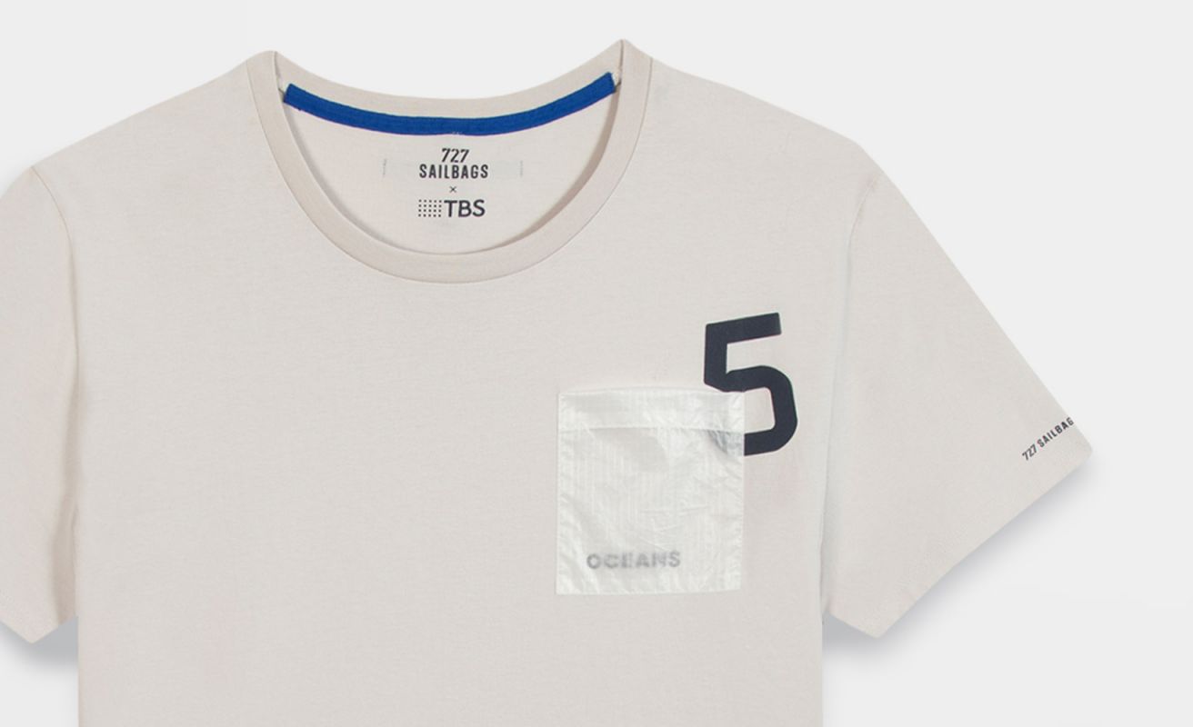T-shirt homme gris · 727 Sailbags x TBS