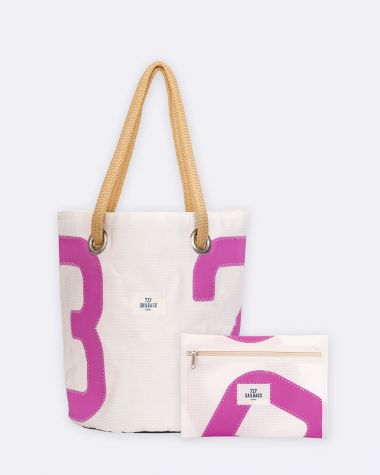 Coffret : Beach bag et pocket violet