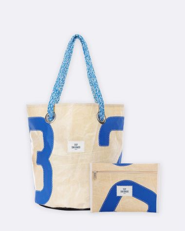 Coffret : Beach bag et pocket technique bleu