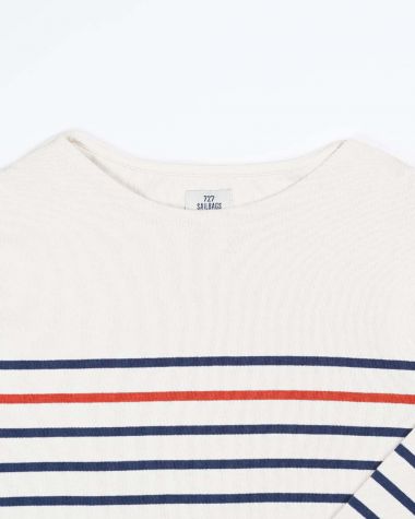 Marinière Midship Homme · Écru et rouge