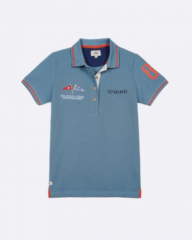 Polo femme bleu· Bol d'Or du Léman 2025