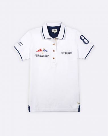 Polo femme blanc · Bol d'Or du Léman 2025