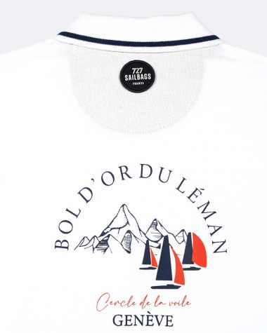 Polo homme blanc· Bol d'Or du Léman 2025