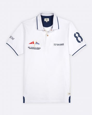 Polo homme blanc· Bol d'Or du Léman 2025