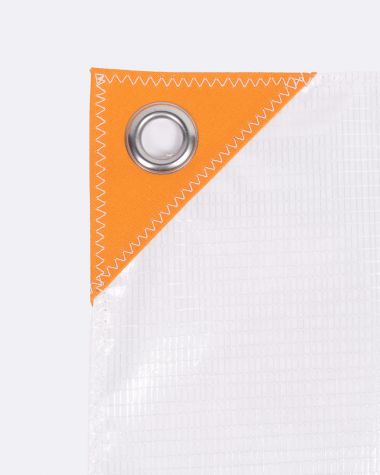 Set de table · Blanc et Mandarine