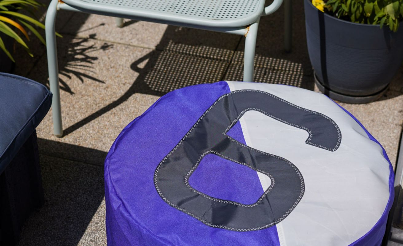 Solo Bean Bag ⌀54 · Blue Purple