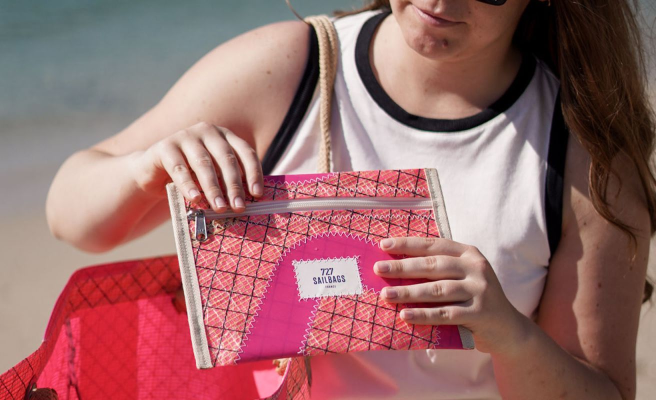 Pochette zippée · Rose