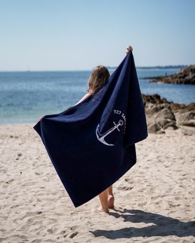 Serviette de bain · Ancre marine