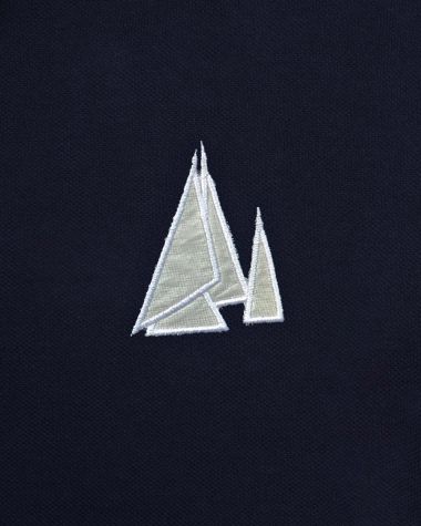 Polo Homme · Bleu marine tricolore