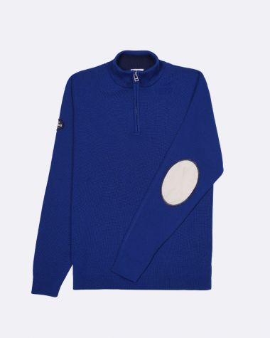 Pull col camionneur Club House Homme ·Bleu électrique et écru