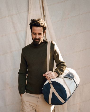 Sac voyage Onshore "Les Grands Classiques" · Cuir bleu marine