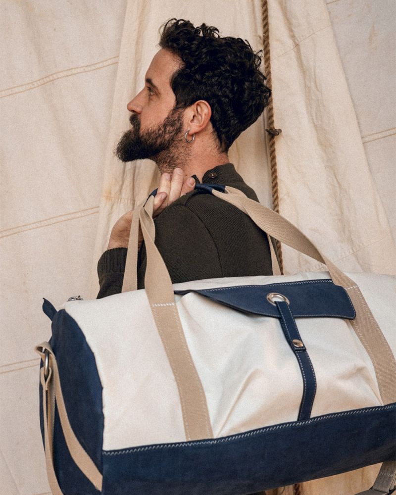 Sac voyage Onshore "Les Grands Classiques" · Cuir bleu marine