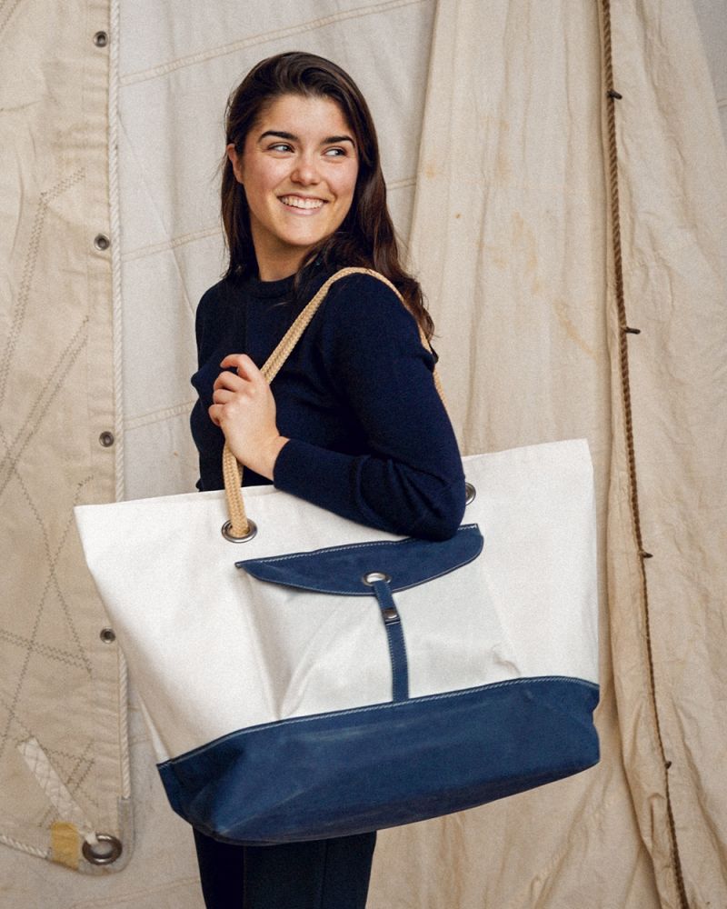 Sac voyage Onshore "Les Grands Classiques" · Cuir bleu marine