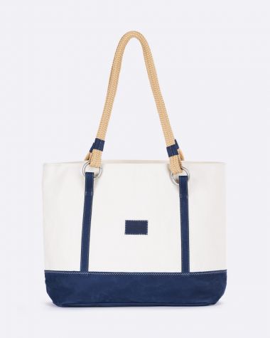 Sac à main Charlie "Les Grands Classiques" · Cuir bleu marine