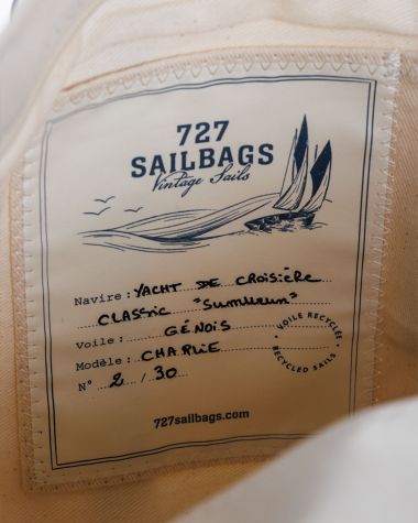 Sac à main Charlie "Les Grands Classiques" · Cuir bleu marine