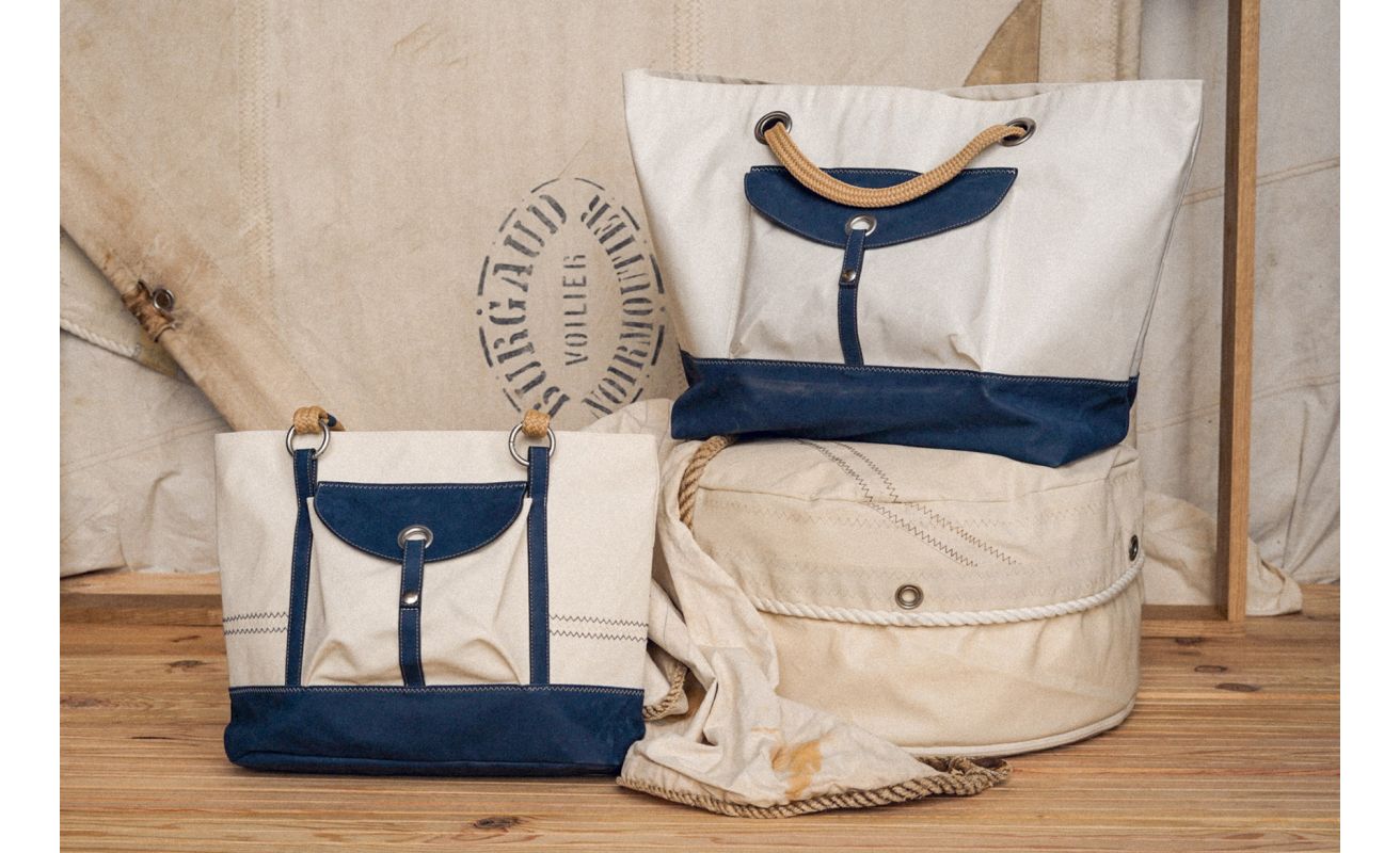 Sac à main Charlie "Les Grands Classiques" · Cuir bleu marine