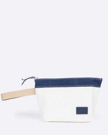 Trousse de toilette "Les Grands Classiques" · Cuir bleu marine