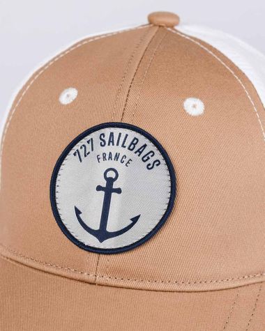 Casquette Ancre · Beige et marine