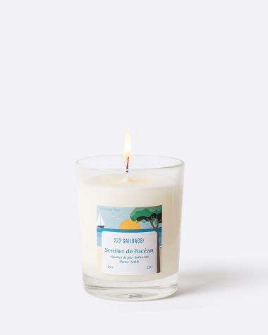 Bougie parfumée en verre · Sentier de l'océan