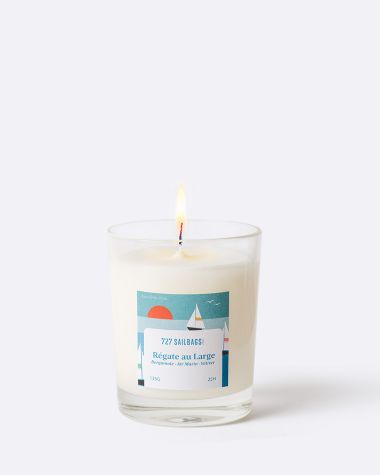 Bougie parfumée en verre · Régate au large