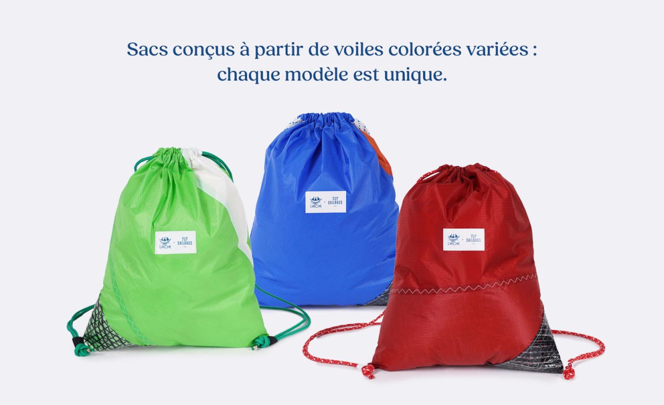 Billy backpack · 727 Sailbags x l'Arche et Sophie Faguet