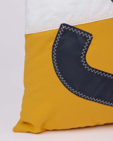 Coussin 40x40 · Moutarde 5 gris